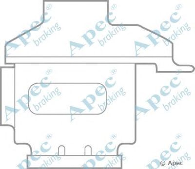 APEC BRAKING kit583 -  Комплектующие, тормозные колодки
